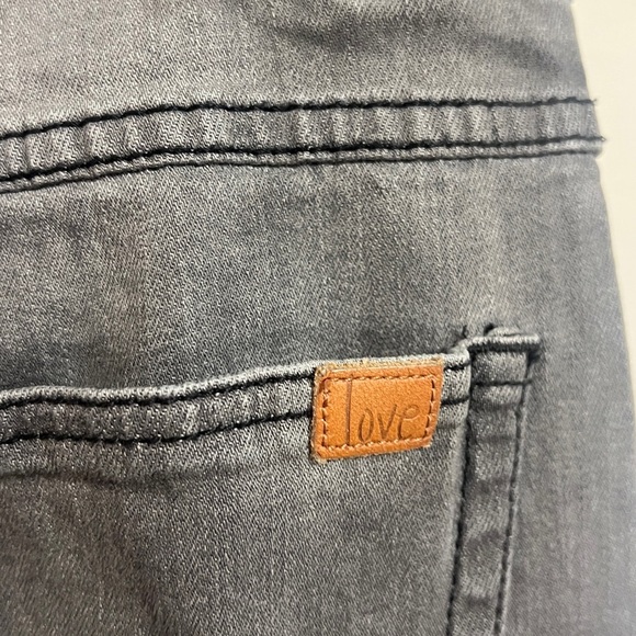 FINAL PRICE Peace Love Word Wide Leg Jeans - Picture 5 of 7